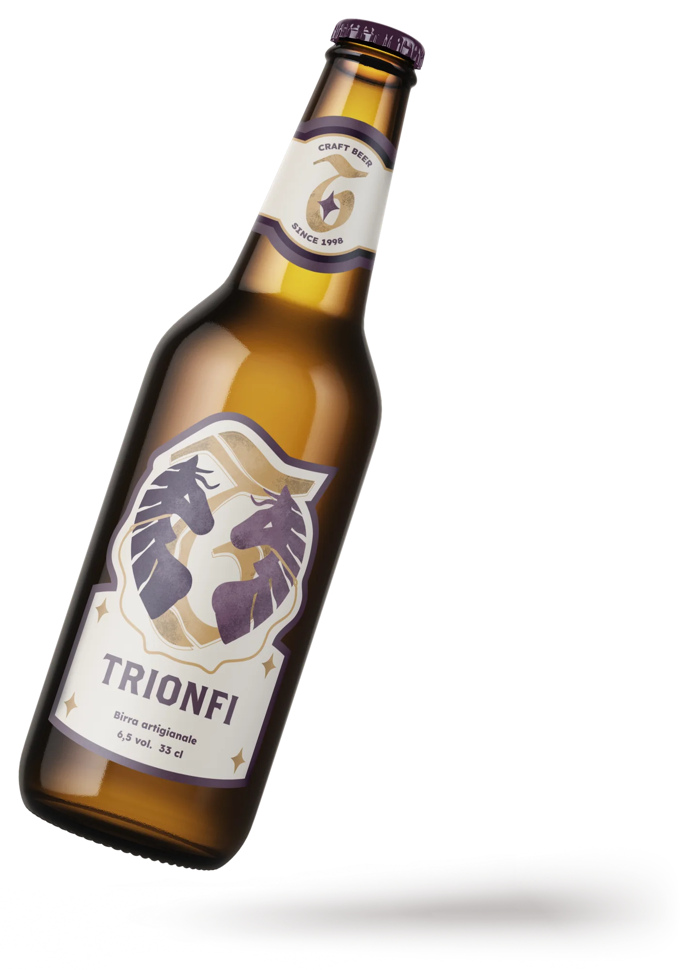 Trionfi bottle floating at an angle